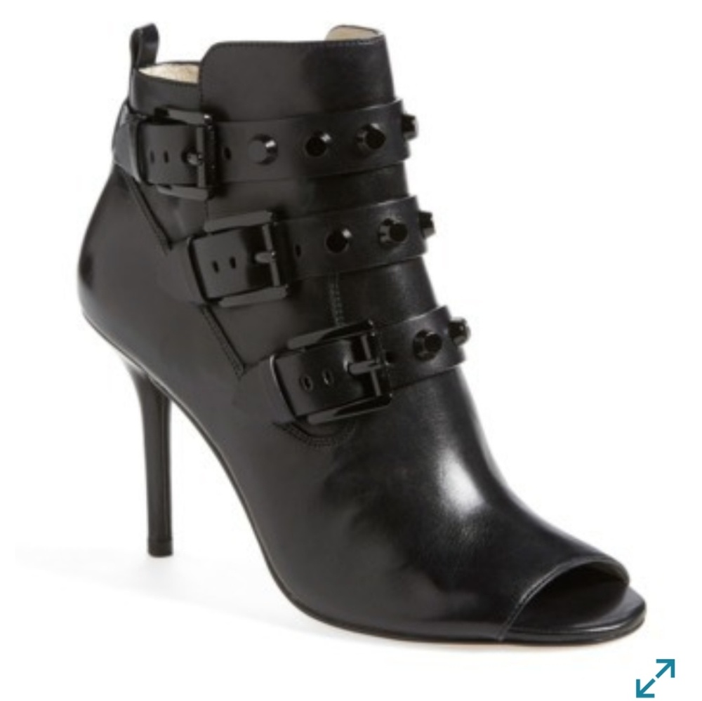 Michael Kors Bryn Open-toe Leather bootie sz 7